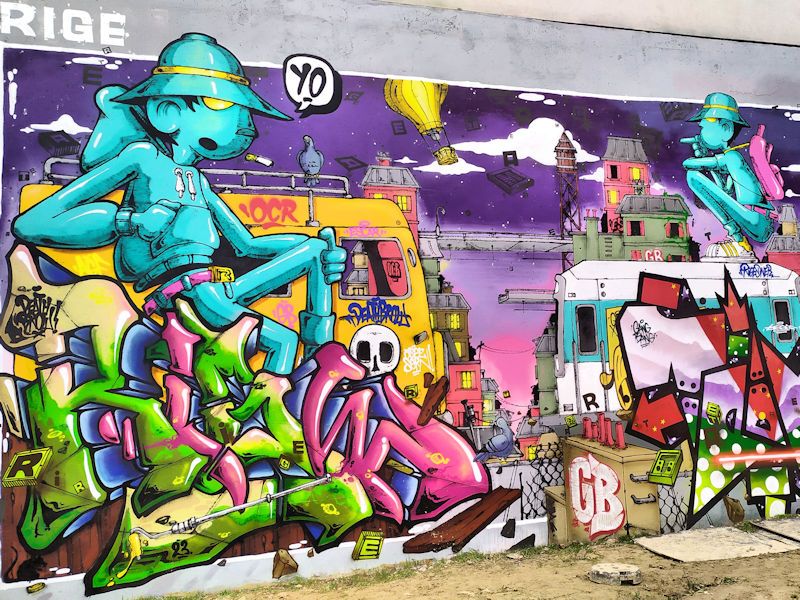 Fresque Rige team