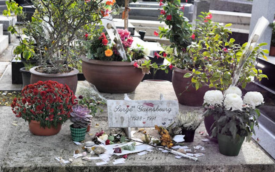 Tombe de Serge Gainsbourg - cimetière Montparnasse