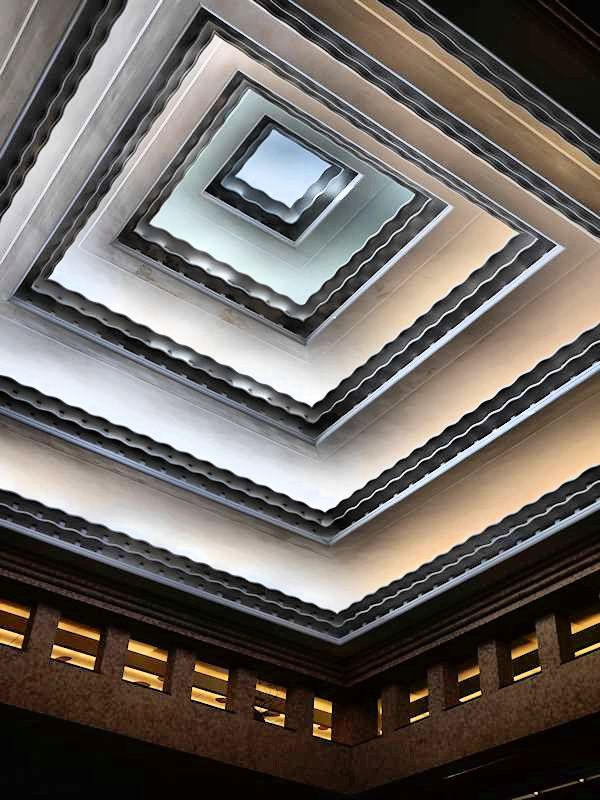 Plafond à gradins