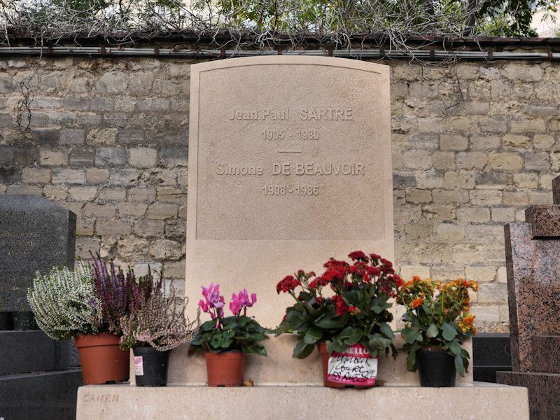 Tombe Sartre - de Beauvoir