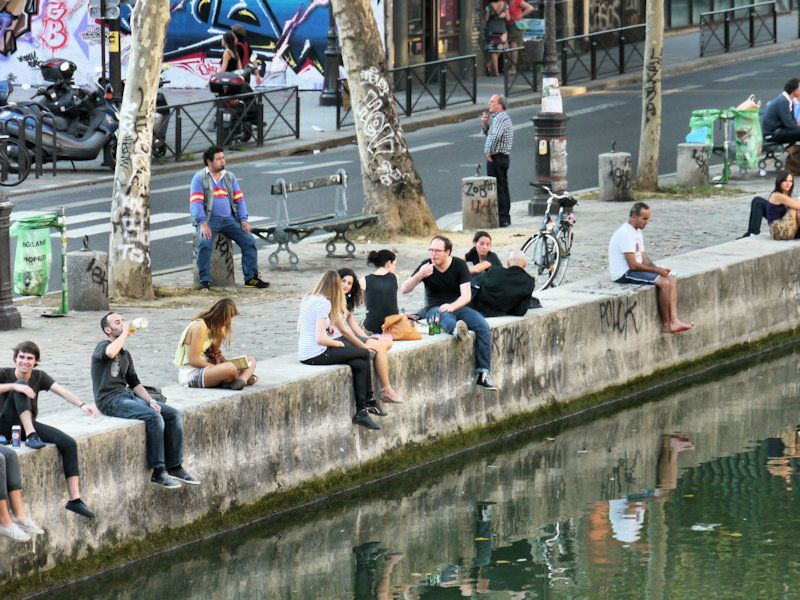 Apéro berge du canal Saint-Martin