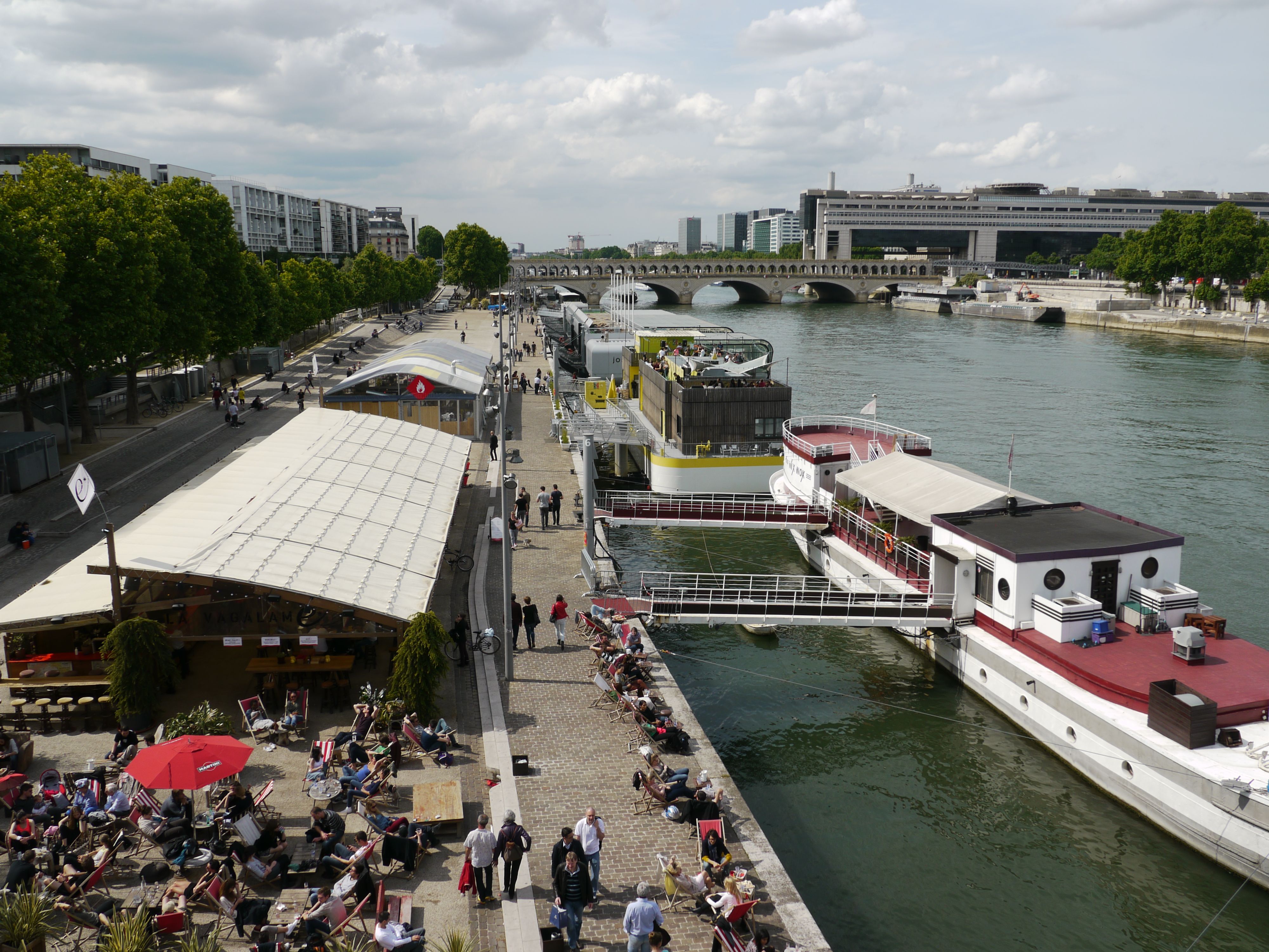Les terrasses du quai François Mauriac